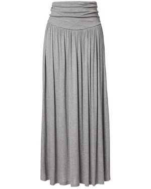 AYA MUSE Viona Draped Maxi Skirt - Grey