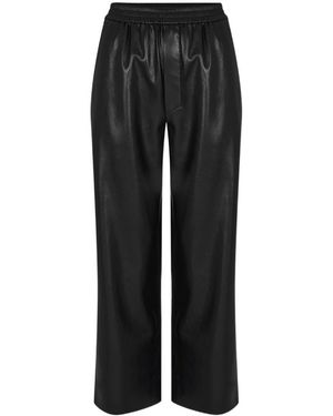 Nanushka Logo Casual Pants - Black