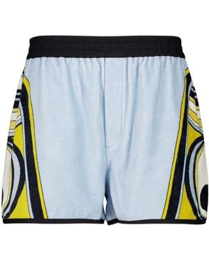 La DoubleJ Pull-Up Placée Shorts - Blue