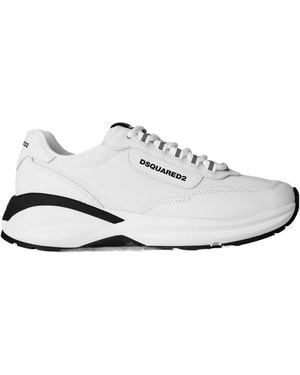 DSquared² Solid Color Sneakers - White