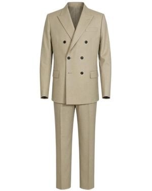 Gucci Long Sleeve Suit And Trousers Two Piece Set - Natural