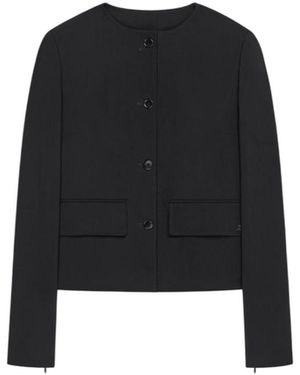 Courreges Courrèges Two-Pocket Buttoned Jacket - Black
