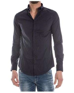 Armani Jeans Long-Sleeved Shirt - Blue