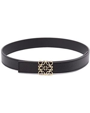 Loewe Logo-Buckled Square Tip Belt - White