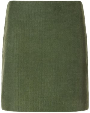 Blazé Milano Coci Cotton-Corduroy Mini Skirt - Green