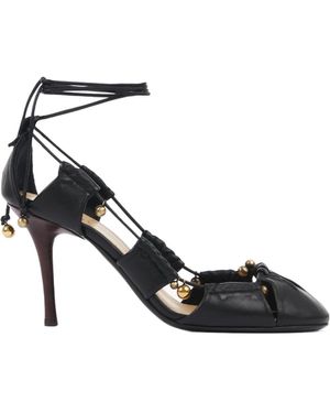 Chloé Chloé Luna Knotted Strap Court Shoes - Black