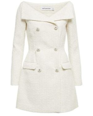 Self-Portrait Mini Skirt - White