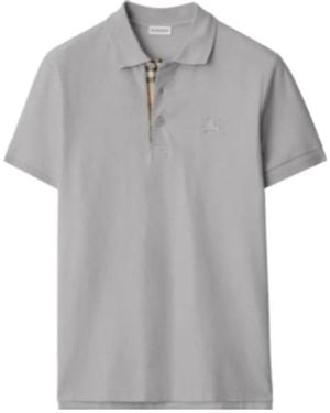 Burberry Cotton Polo Shirt - Grey