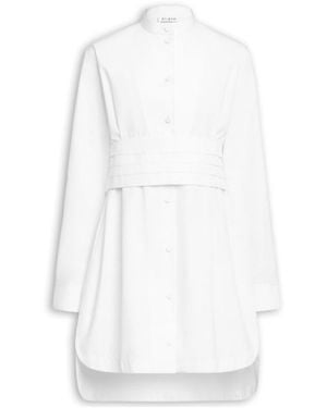 Alaïa Alaïa Wrapped Poplin Dress - White