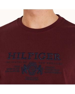 Tommy Hilfiger Burgundy Shortsleeve Tshirt - Red