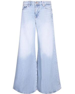7 For All Mankind Willow Wide-Leg Regular Jeans - Blue