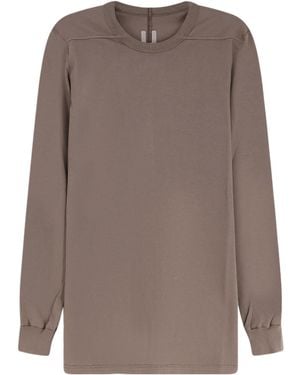 Rick Owens Long-Sleeve Crew-Neck T-Shirt - Brown