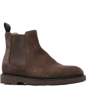 Henderson Round-Toe Ankle Boots - Brown