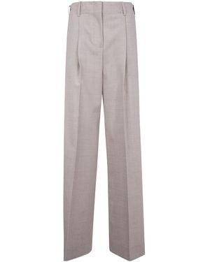 P.A.R.O.S.H. Pleated Casual Trousers - Grey