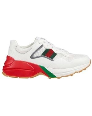 Gucci Rhyton Low-Top Trainers - White
