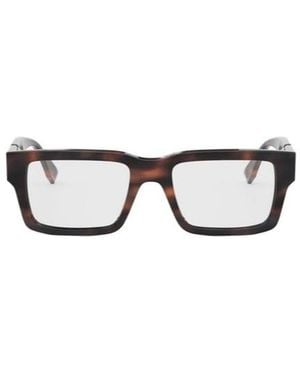 Fendi Eyewear Rectangular Frame Glasses - White