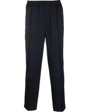 A.P.C. Elastic Waist Straight-Leg Trousers - Blue