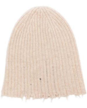 Uma Wang Ribbed Knit Hat - Natural