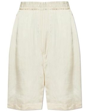 DSquared² Pinstriped Bermuda Shorts - White