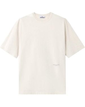 Stone Island Marina Logo-Print T-Shirt - White