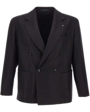Tagliatore Double-Breasted Blazer - Blue