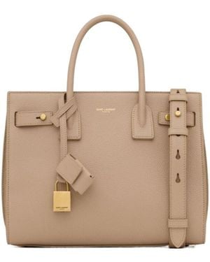 Saint Laurent Sac De Jour Baby Tote Bag - Natural
