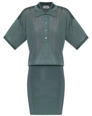 Versace Polo Knitted Dress - Green