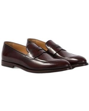 Brunello Cucinelli Leather Penny Loafers - Brown