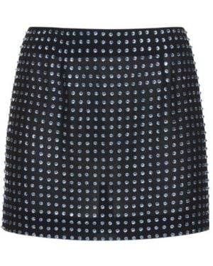 16Arlington Halie Crystal-Embellished Mini Skirt - Black
