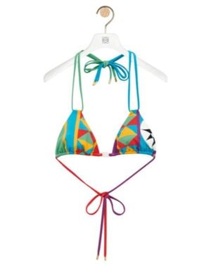 ビキニ LOEWE Women Swimsuit FSA2SS2W01CO Beige LOEWE LOEWE x Paula's Ibiza Striped Logo One-Piece Swimsuit