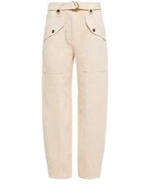 Ulla Johnson Belt-Loop Jeans - Natural