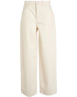 MAX&Co. Loose-Fitting High-Waisted Jeans - White