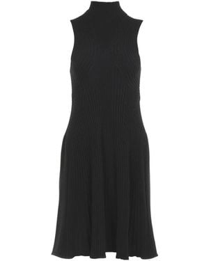 Chloé Small High-Neck Mini Wool Dress - Black