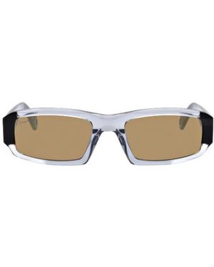 Jacquemus Saltu Rectangle-Frame Sunglasses - Metallic
