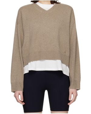 Loulou de Saison V Neck Sweater - Blue