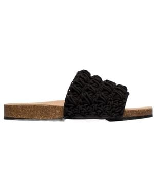 JW Anderson Flat Slippers - Black
