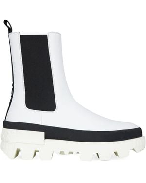 Moncler Coralyne Logo Short Boots - White