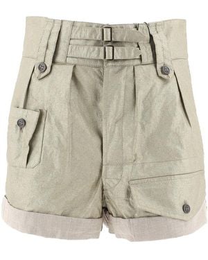 Saint Laurent Cargo Shorts - Natural