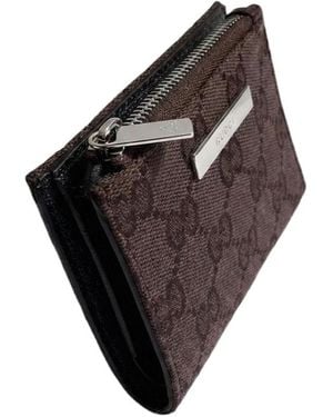 Gucci Small Wallet With Plaque - Black