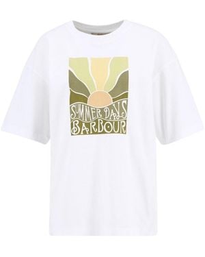 Barbour Printed T-Shirt - White