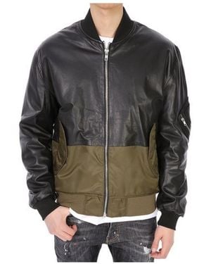 McQ Splicing Details Baseball Jacket - Gray