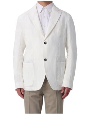 Emporio Armani Single-Breasted Suit Jacket - Gray