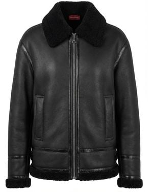 Gucci Collared Zip-Up Jacket - Black