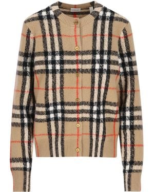 Burberry Long-Sleeved Knitted Cardigan - Multicolour