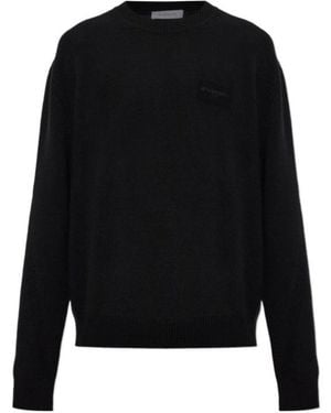 Givenchy Crew Neck Long-Sleeved Knitwear - Black