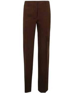 Dries Van Noten Parchia Bis Straight-Leg Trousers - Brown