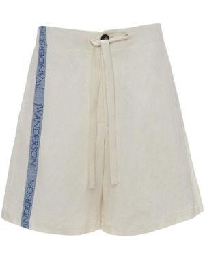 JW Anderson Jw Anderson Wide-Leg Drawstring Shorts - White