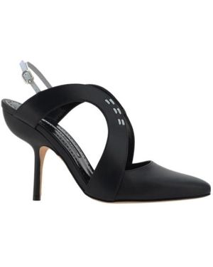 Manolo Blahnik Buckle High-Heeled Sandals - Black