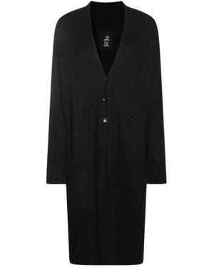 Thom Krom Open Front Long-Sleeved Cardigan - Black