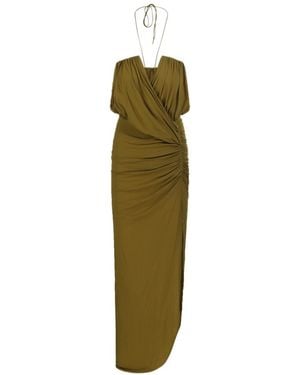 Amazuìn Giselle Draped Maxi Dress - Green